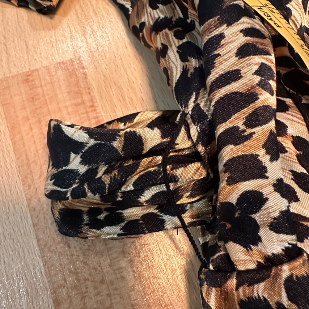 Vintage Rabbit Rabbit Rabbit Designs Leopard Print Wrap Dress - Picture 12 of 13